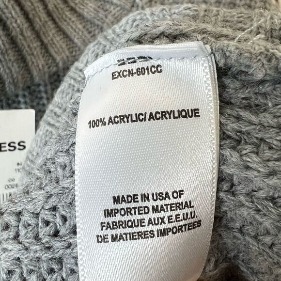 Express Gray Knit Mock Neck Pullover Sweater W/ Wide Cuff Sleeves XS - Picture 9 of 10